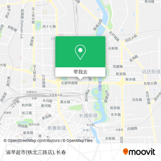 淑琴超市(铁北三路店)地图