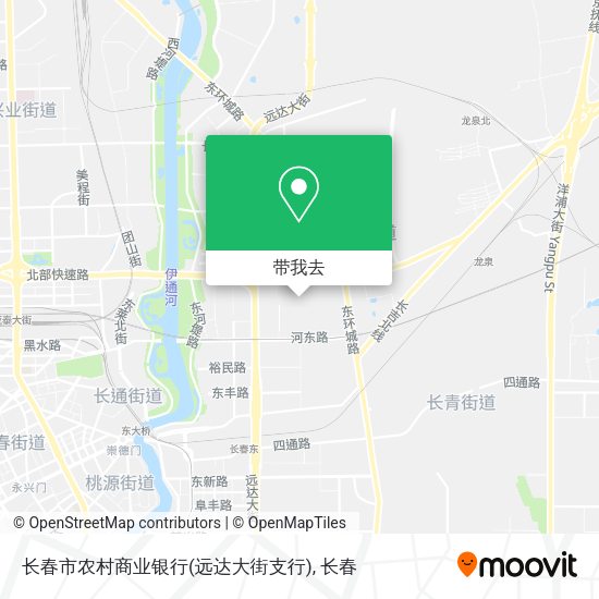 长春市农村商业银行(远达大街支行)地图