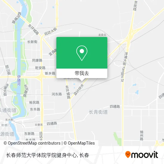 长春师范大学体院学院健身中心地图