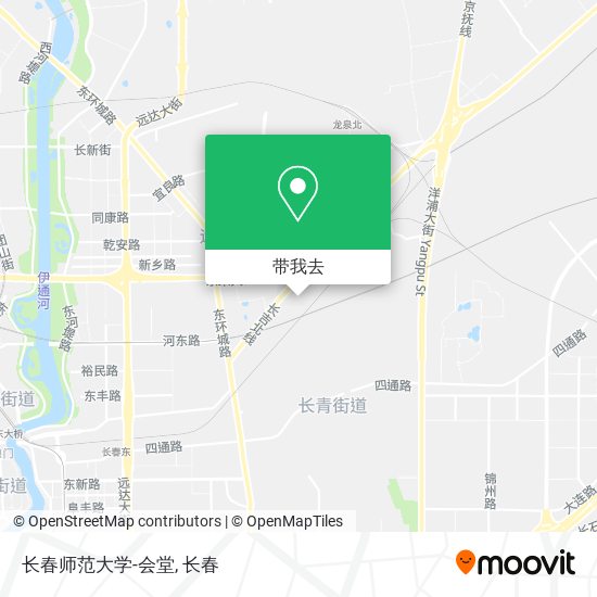 长春师范大学-会堂地图