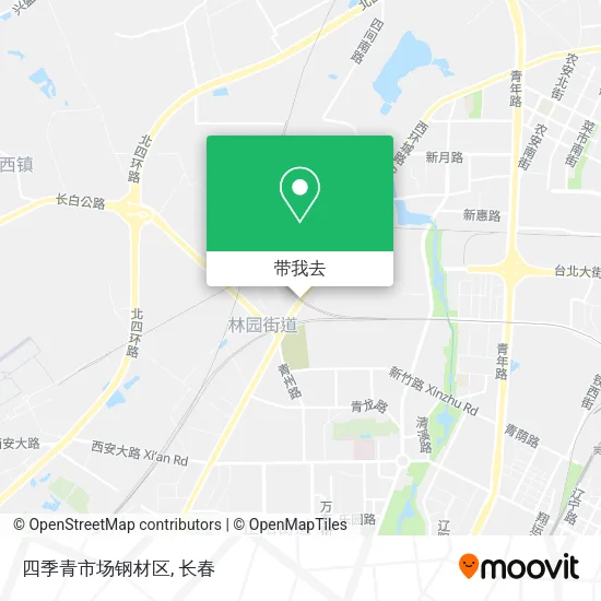 四季青市场钢材区地图
