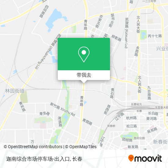 迦南综合市场停车场-出入口地图