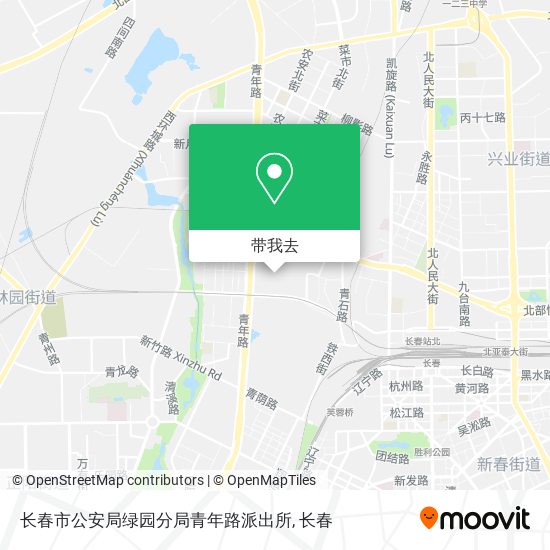 长春市公安局绿园分局青年路派出所地图