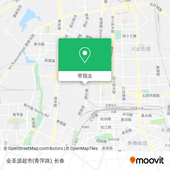 金圣源超市(青萍路)地图