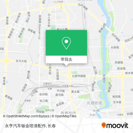 永亨汽车钣金喷漆配件地图