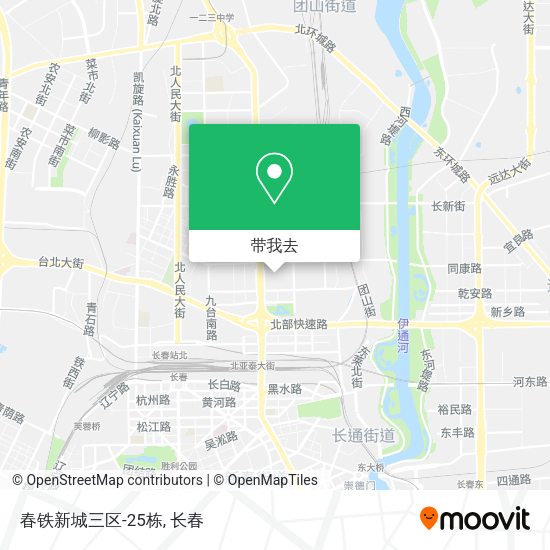 春铁新城三区-25栋地图