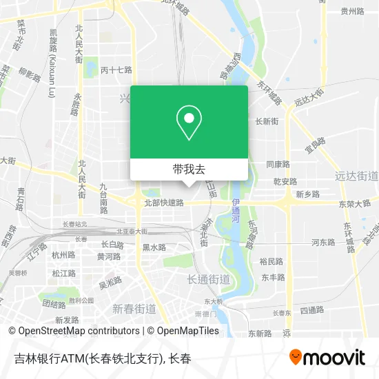 吉林银行ATM(长春铁北支行)地图