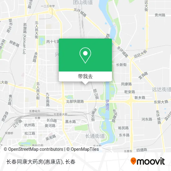 长春同康大药房(惠康店)地图