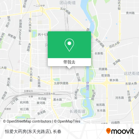 恒爱大药房(东天光路店)地图