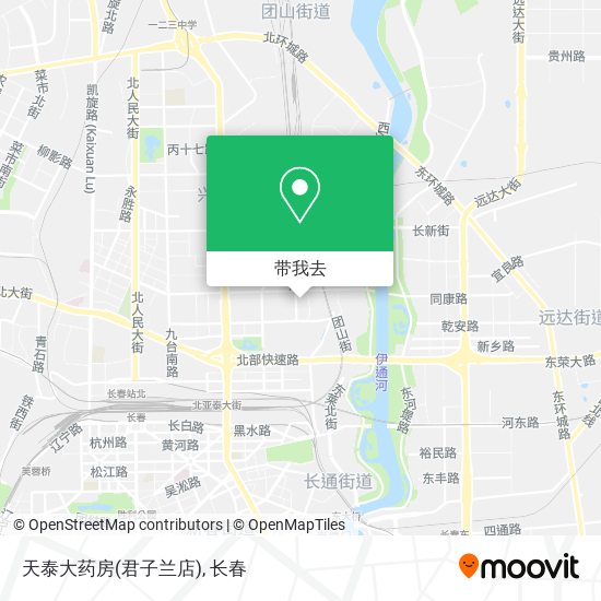 天泰大药房(君子兰店)地图