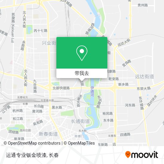 运通专业钣金喷漆地图