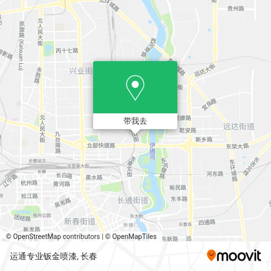 运通专业钣金喷漆地图