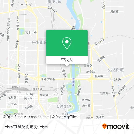 长春市群英街道办地图