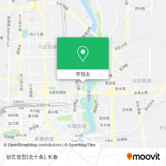 创艺造型(北十条)地图
