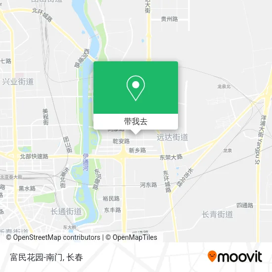 富民花园-南门地图
