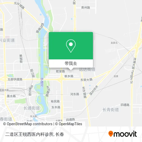 二道区王锐西医内科诊所地图