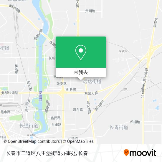 长春市二道区八里堡街道办事处地图