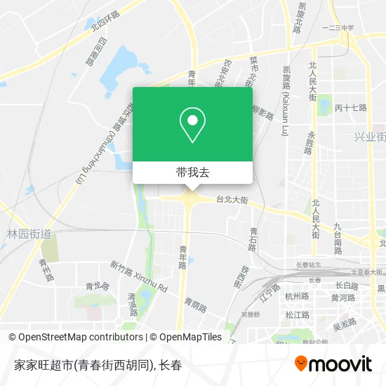家家旺超市(青春街西胡同)地图