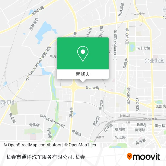 长春市通洋汽车服务有限公司地图