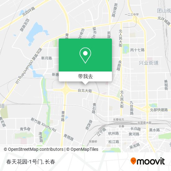 春天花园-1号门地图