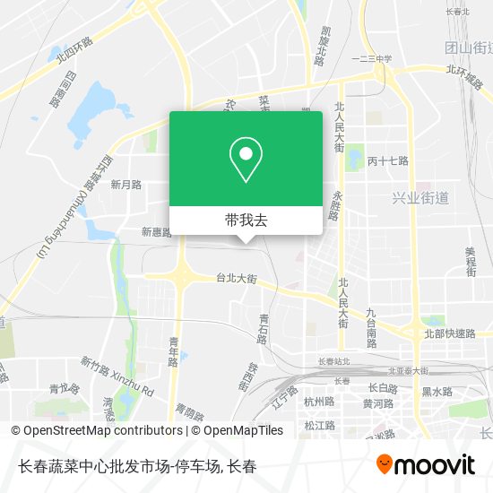 长春蔬菜中心批发市场-停车场地图