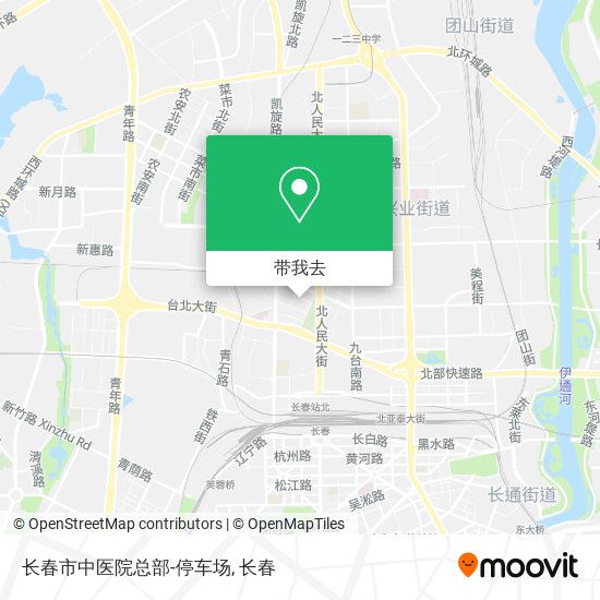 长春市中医院总部-停车场地图