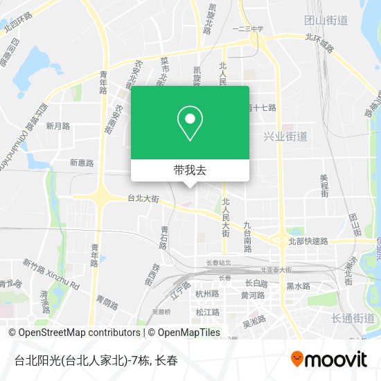 台北阳光(台北人家北)-7栋地图