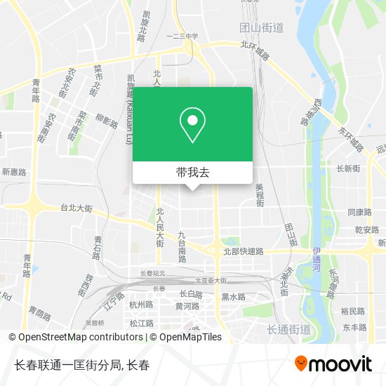长春联通一匡街分局地图