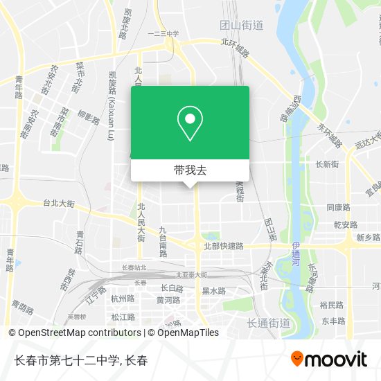 长春市第七十二中学地图