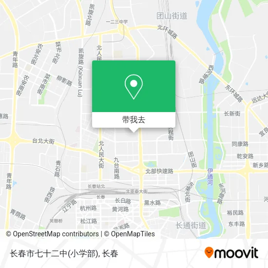 长春市七十二中(小学部)地图