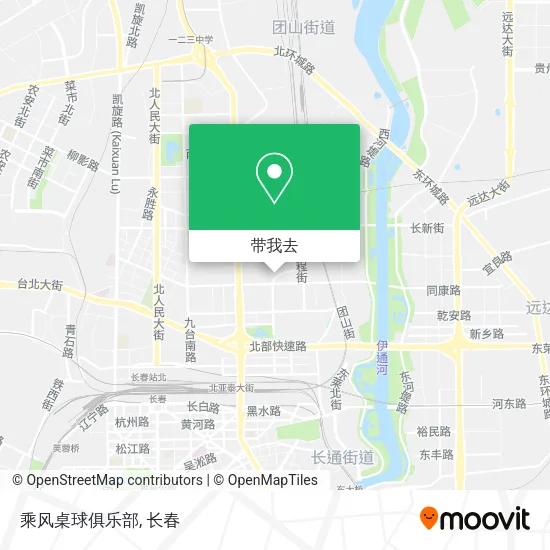 乘风桌球俱乐部地图
