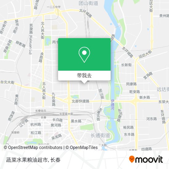 蔬菜水果粮油超市地图
