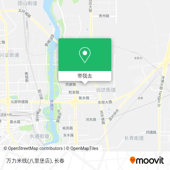 万力米线(八里堡店)地图