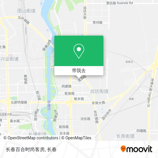 长春百合时尚客房地图