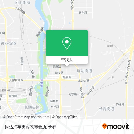 恒达汽车美容装饰会所地图