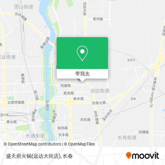盛天府火锅(远达大街店)地图