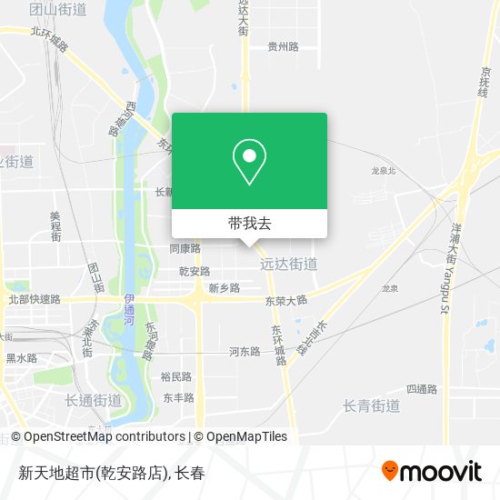 新天地超市(乾安路店)地图