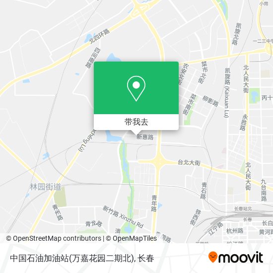中国石油加油站(万嘉花园二期北)地图