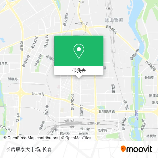 长房康泰大市场地图