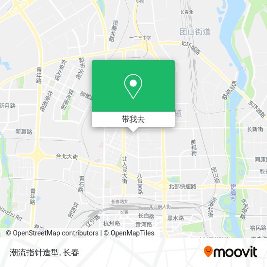 潮流指针造型地图