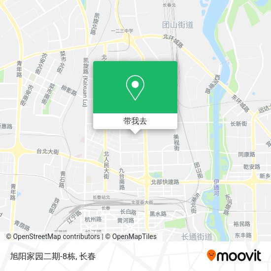 旭阳家园二期-8栋地图