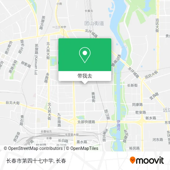 长春市第四十七中学地图