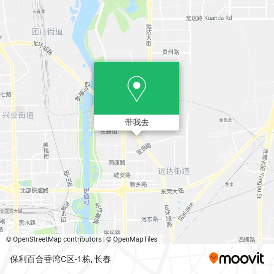 保利百合香湾C区-1栋地图