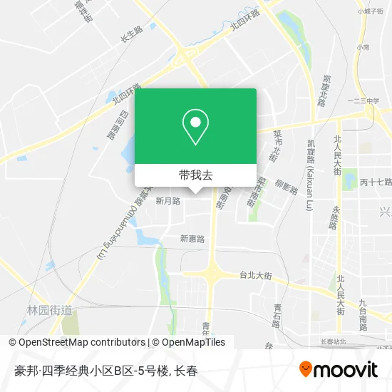 豪邦·四季经典小区B区-5号楼地图