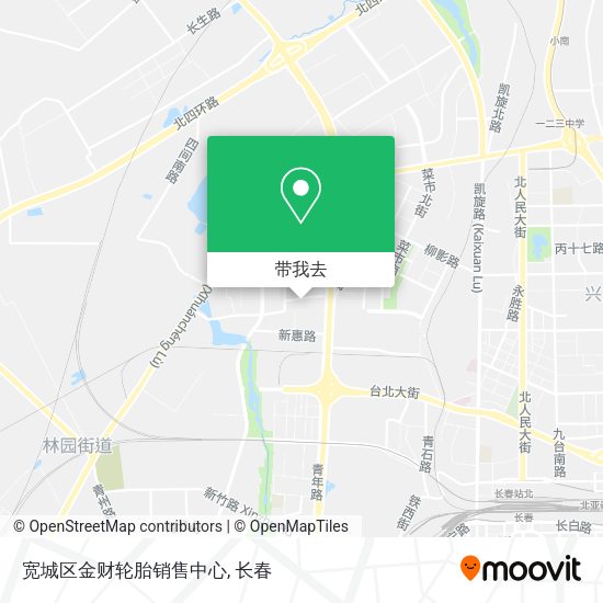 宽城区金财轮胎销售中心地图