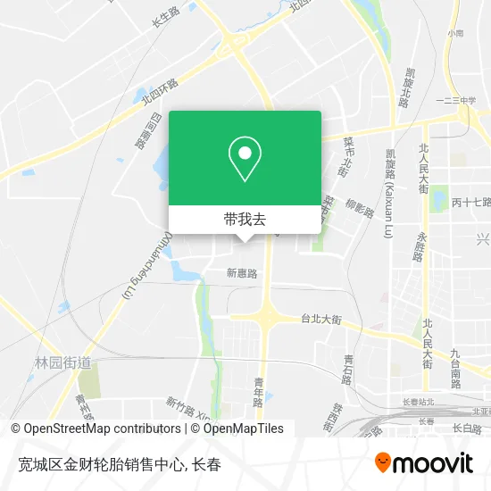 宽城区金财轮胎销售中心地图