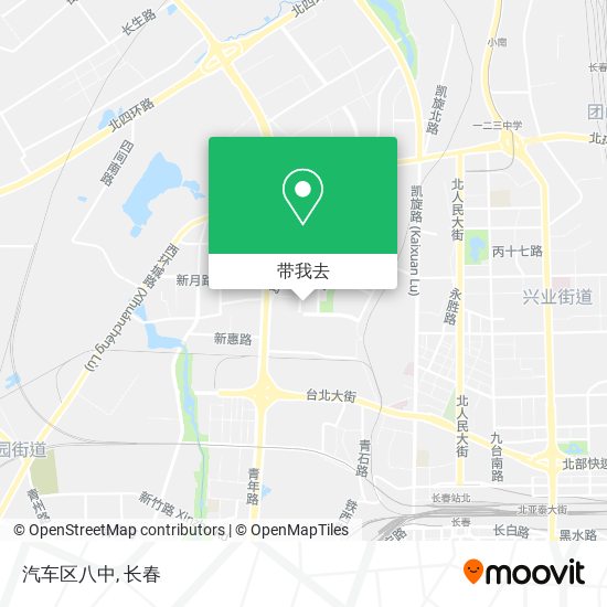 汽车区八中地图