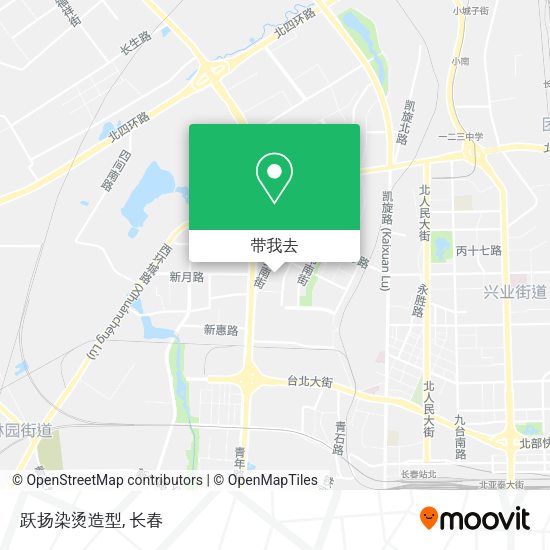 跃扬染烫造型地图