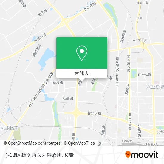 宽城区杨文西医内科诊所地图
