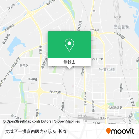 宽城区王洪喜西医内科诊所地图